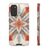 Silver Feather Compass - Impact Resistant Phone Case